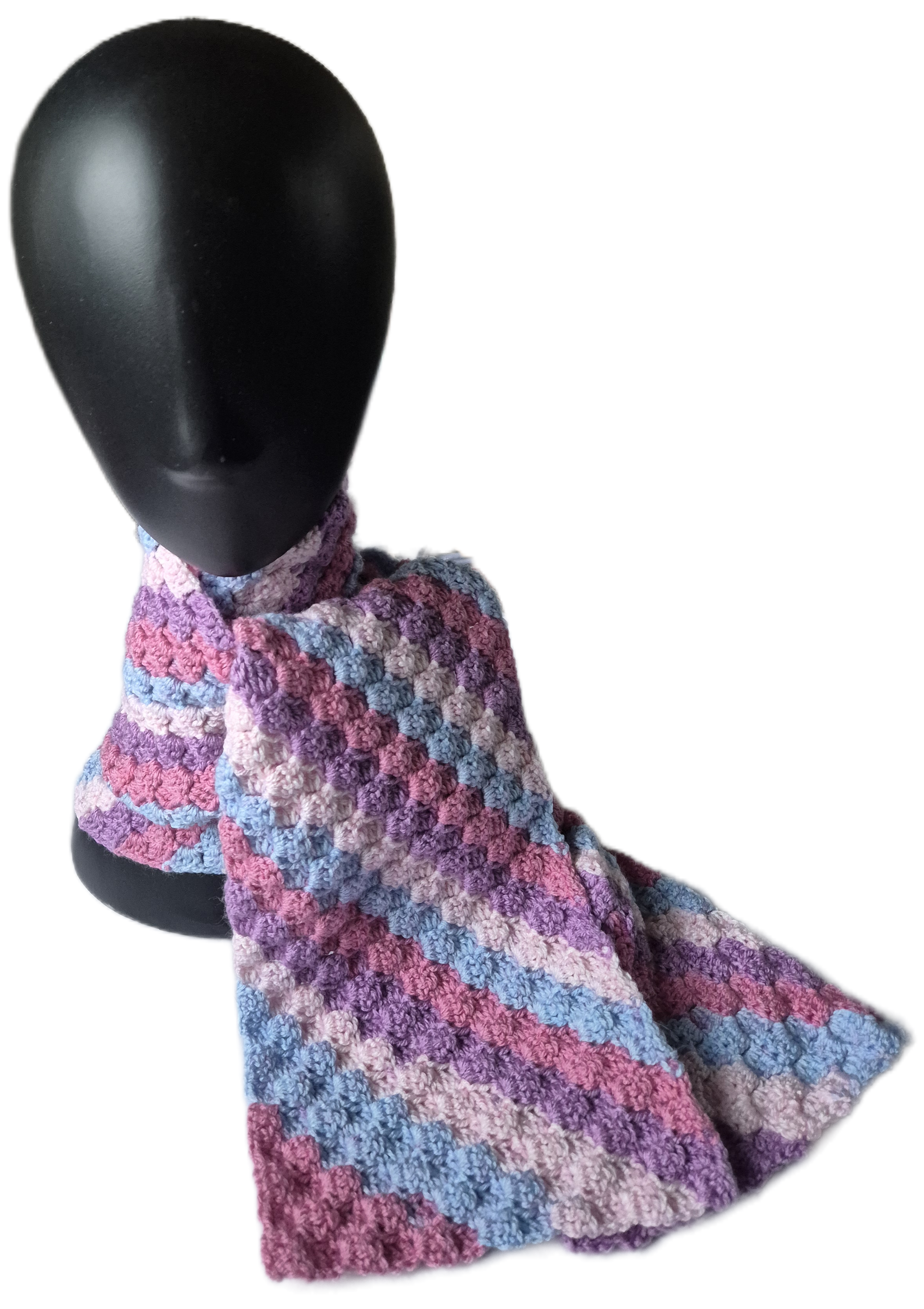 Handmade Multicolour Crochet Scarf
