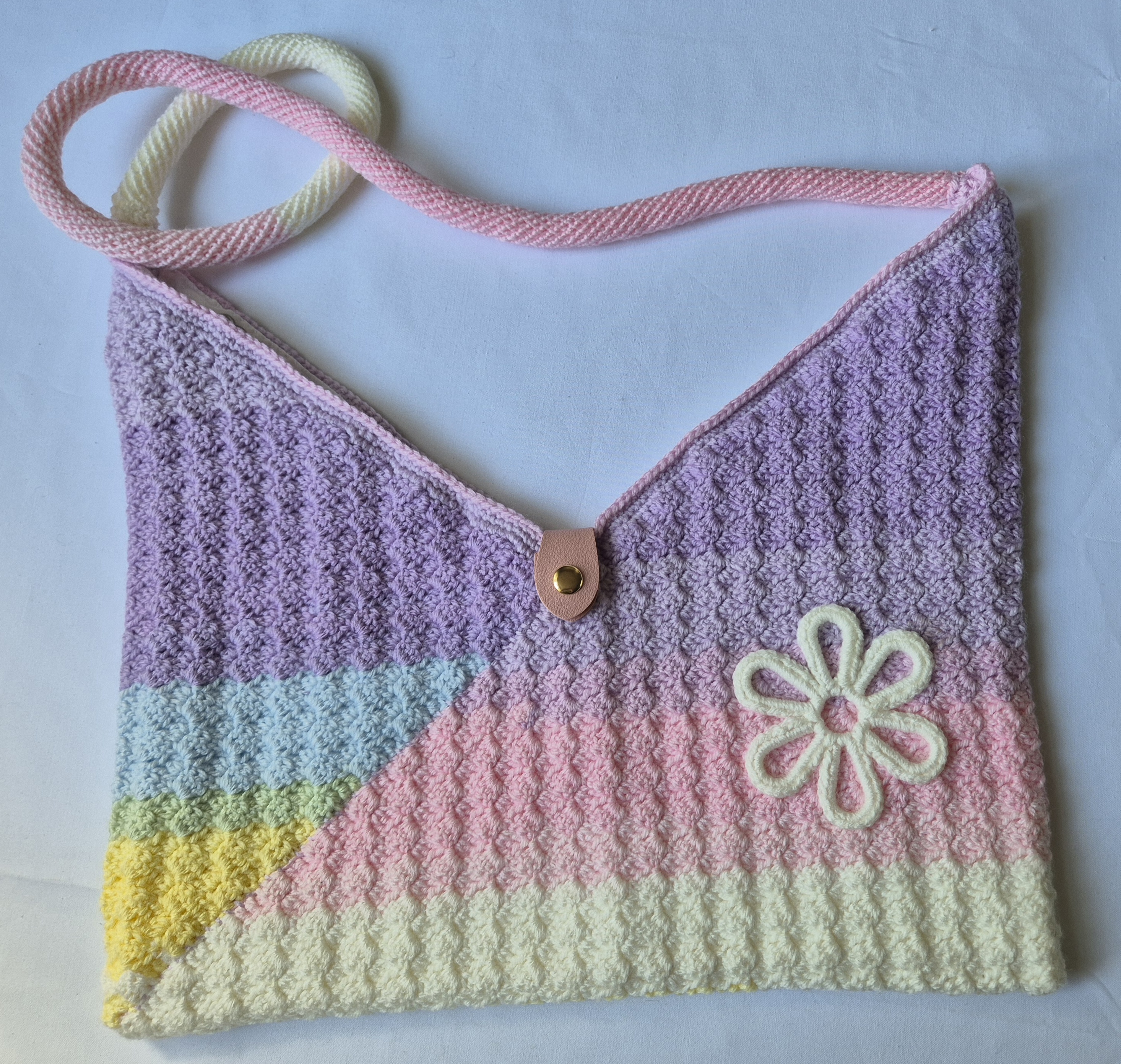 Handmade Pastel Crochet Bag