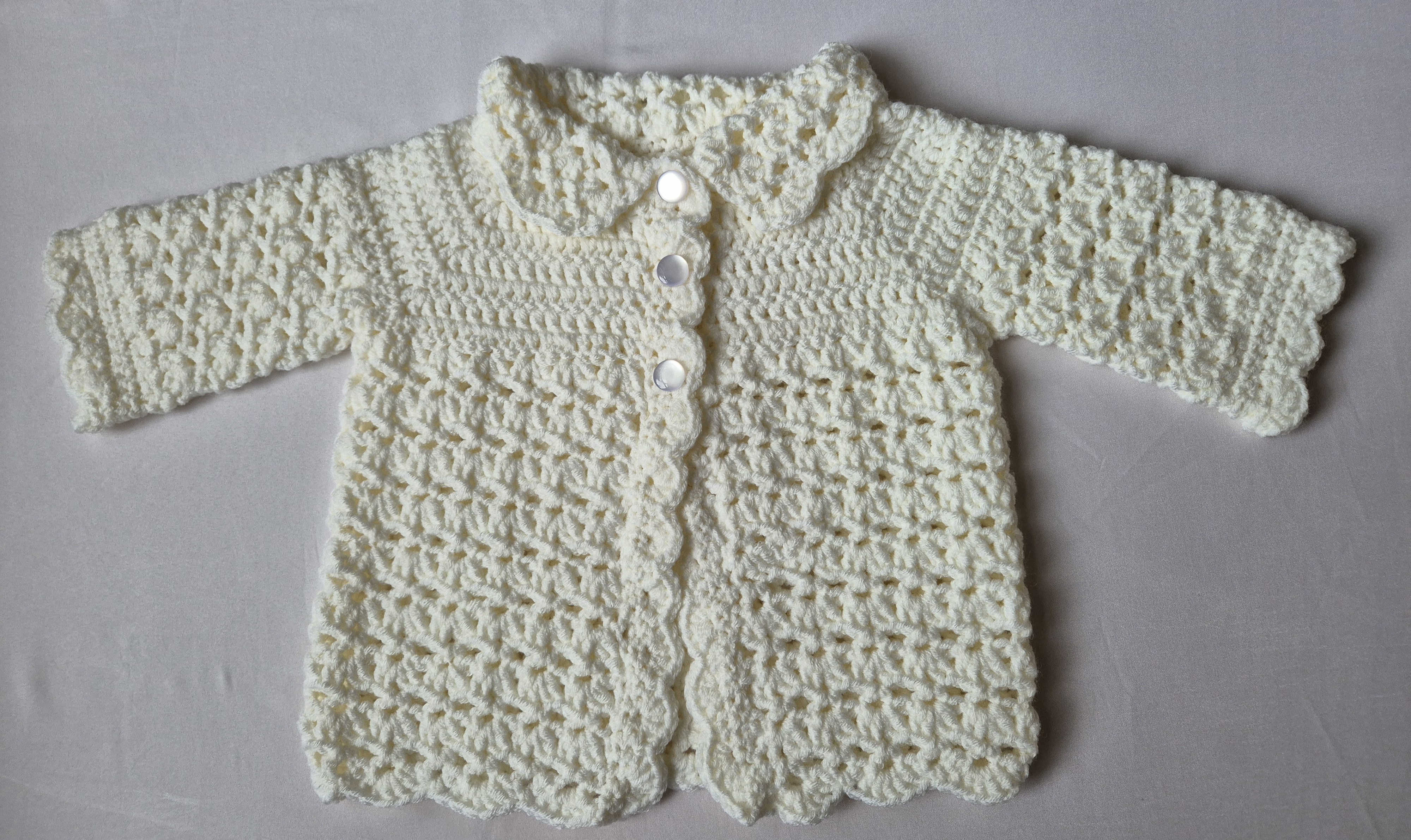  Baby Crochet Matinee Coat
