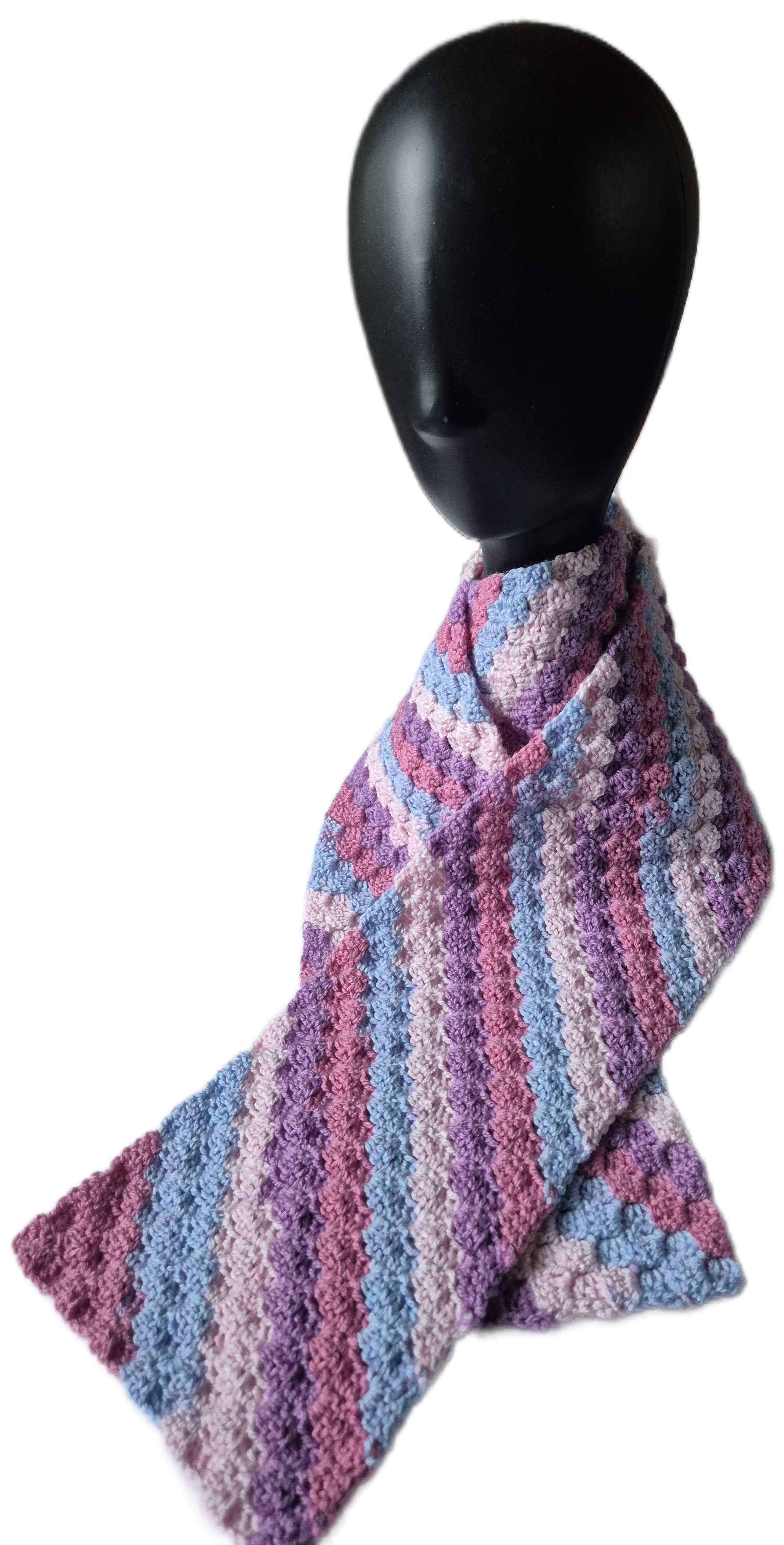 Handmade Multicolour Crochet Scarf