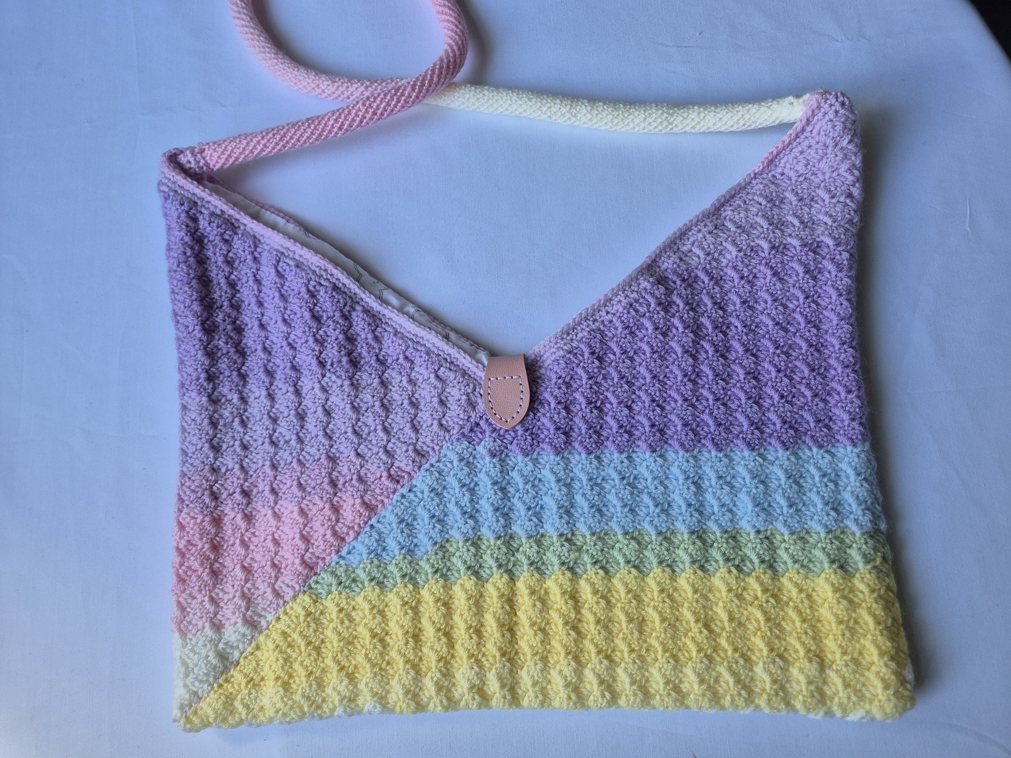 Handmade Pastel Crochet Bag