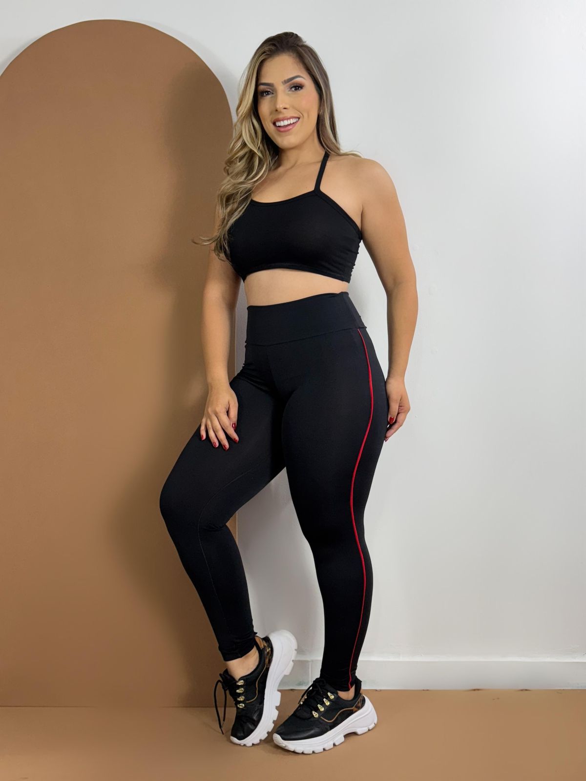 Calça Legging Fitness Feminina com top