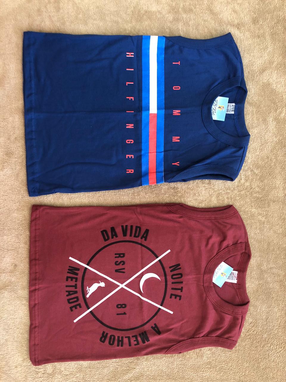 Conjunto de camisetas infantis