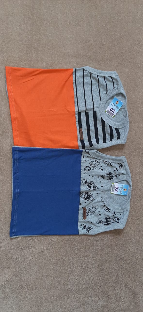 Conjunto de camisetas infantis