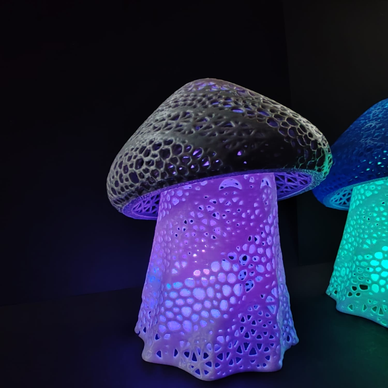 3D Glowing Mushroom Twin Pack