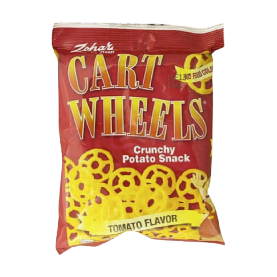 Zohar Cart Wheels Crunchy Potato Snack, 0.5 oz