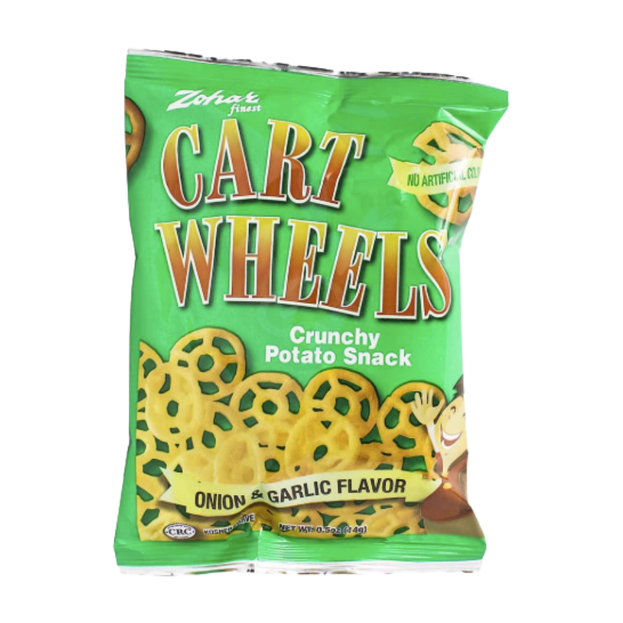 Zohar Cart Wheels Crunchy Potato Snack, 0.5 oz