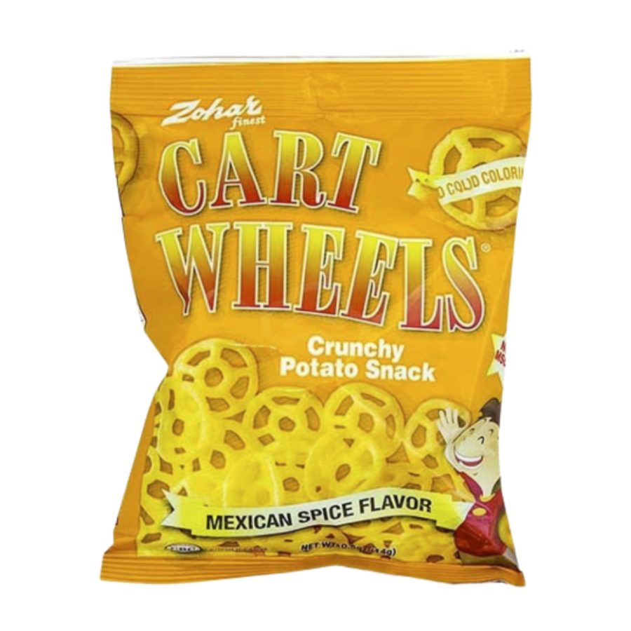 Zohar Cart Wheels Crunchy Potato Snack, 0.5 oz