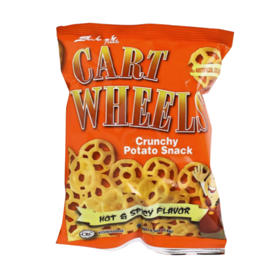 Zohar Cart Wheels Crunchy Potato Snack, 0.5 oz