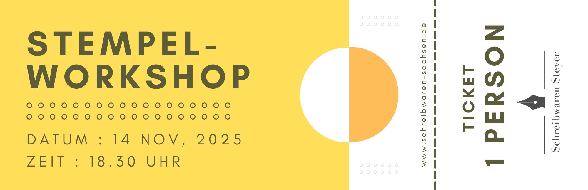 14.11 / Ticket für Stempelworkshop