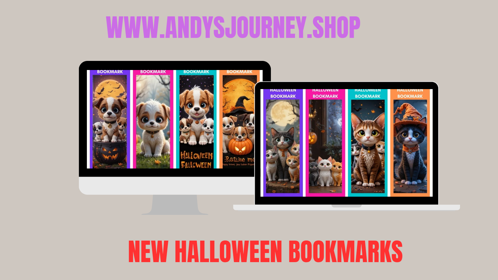 8 Halloween Printable Bookmarks