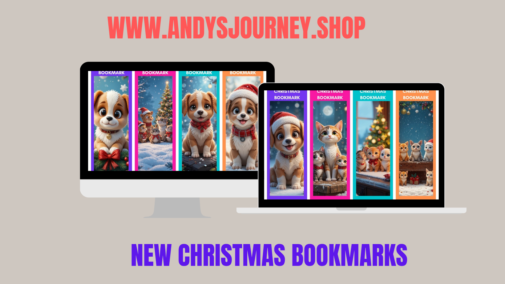 12 Christmas Printable Bookmarks