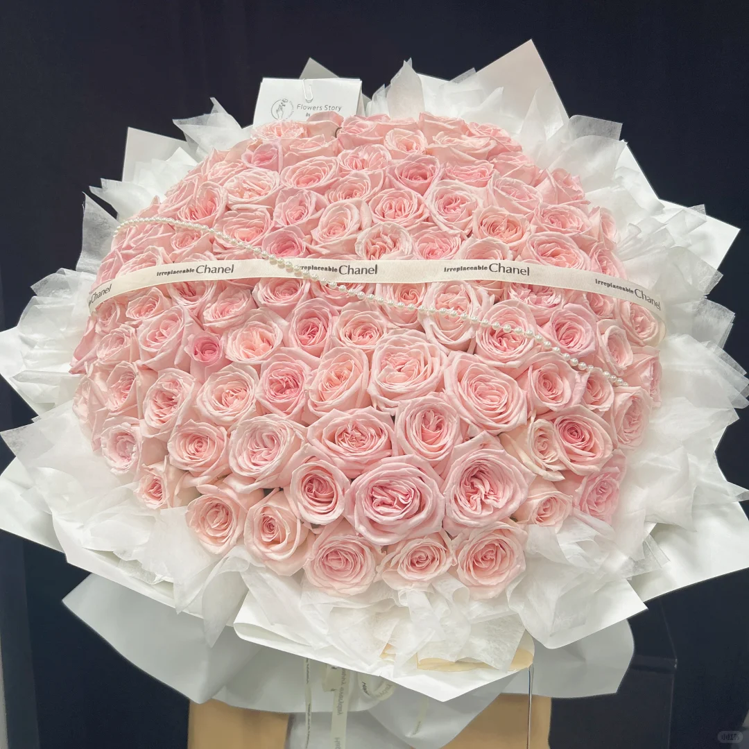 101 pcs Pink O'Hara Rose