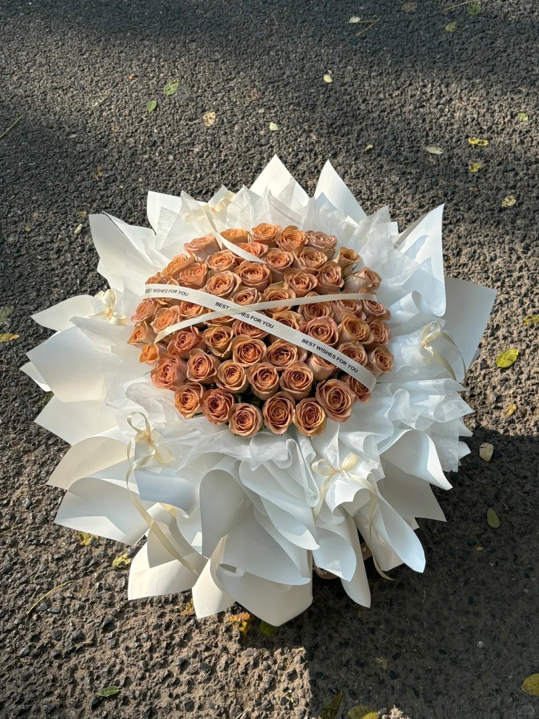 51 pcs Cappuccino Rose Bouquet