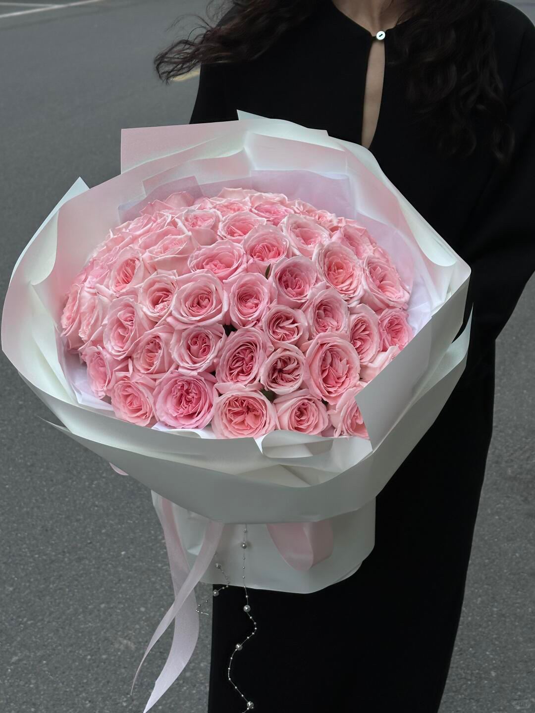 51 pcs Pink O'Hara Roses