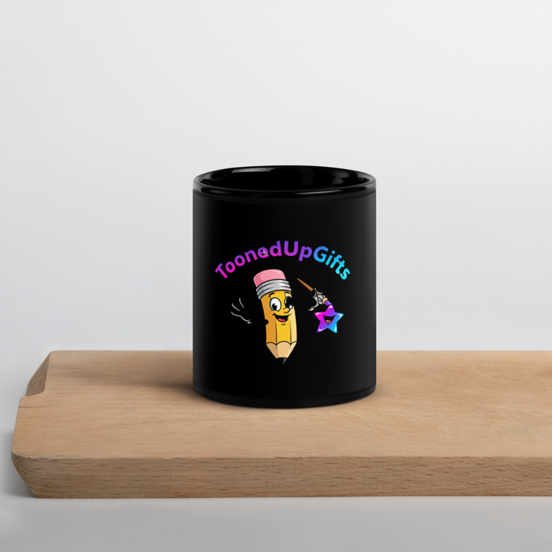 Black Glossy Mug 2