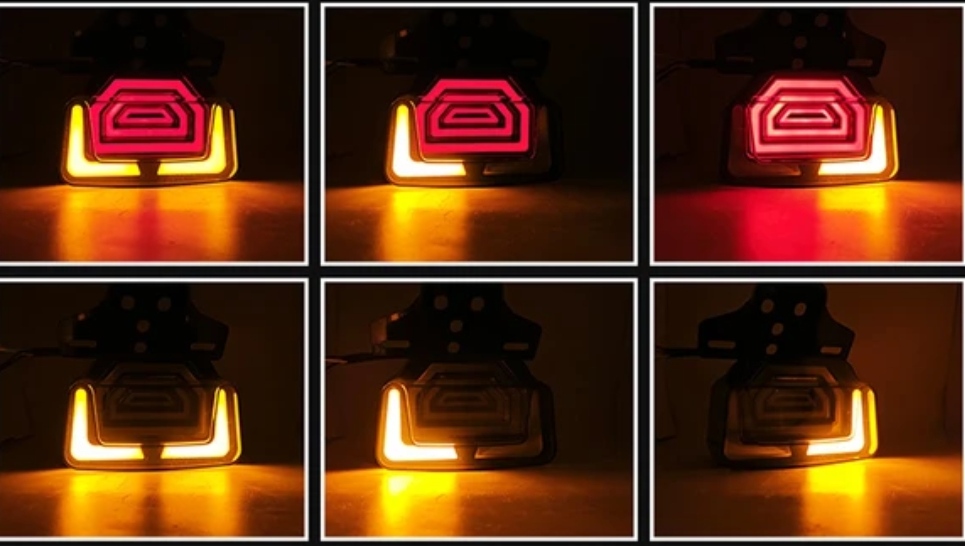 Luz trasera LED para motos Suzuki GN 125 y AKT - NKD125 LUCES INTEGRADAS