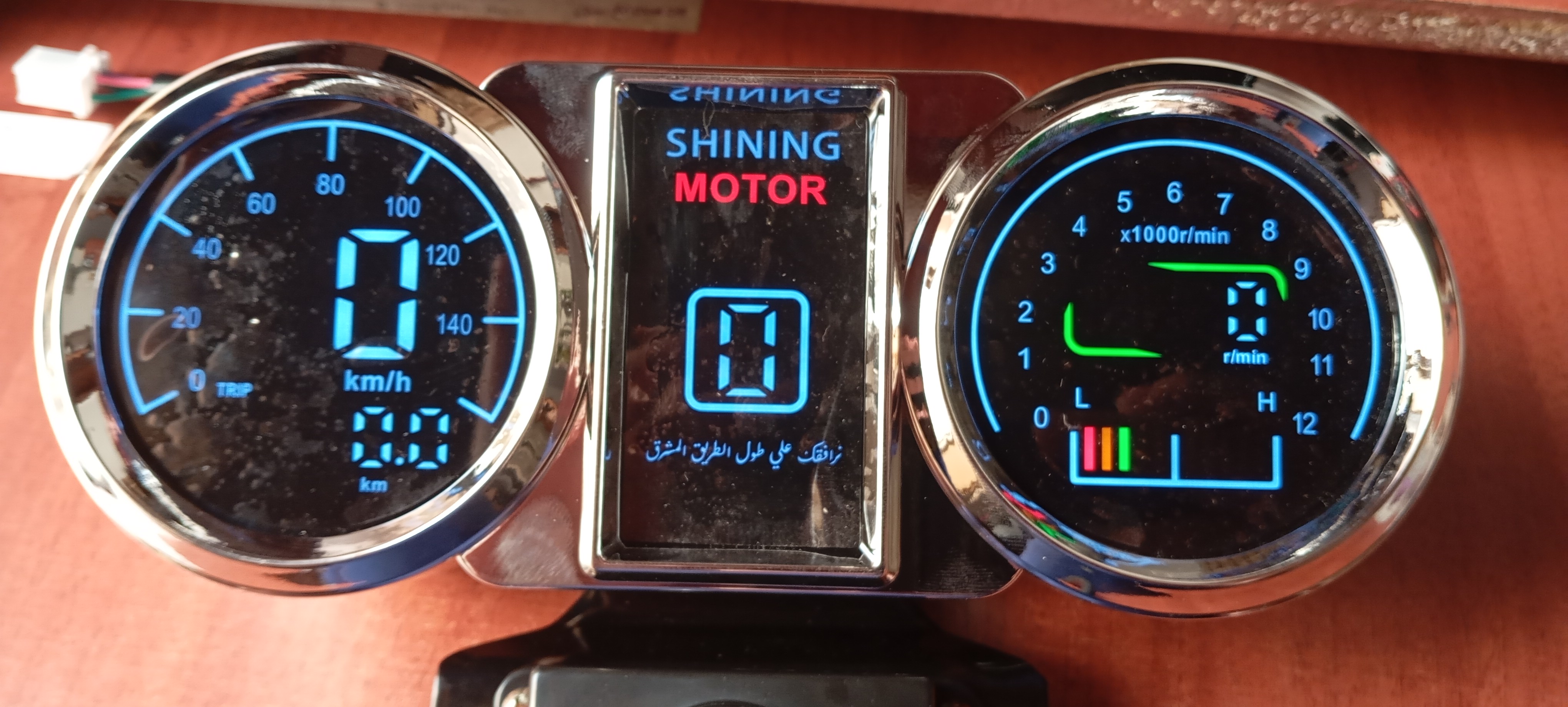Velocímetro digital indio para Suzuki GN 125 CROMADO plástico ABS