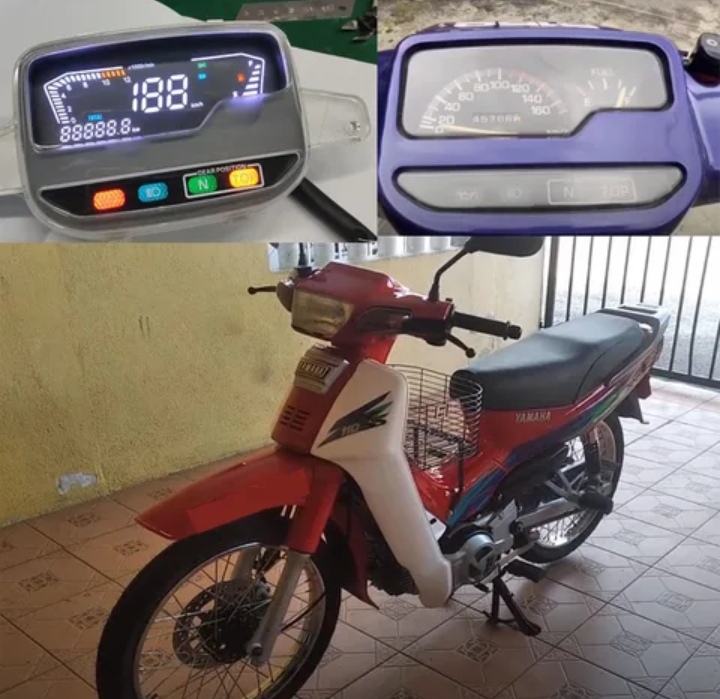 Tablero digital para motocicleta Yamaha crypton 110 carburada