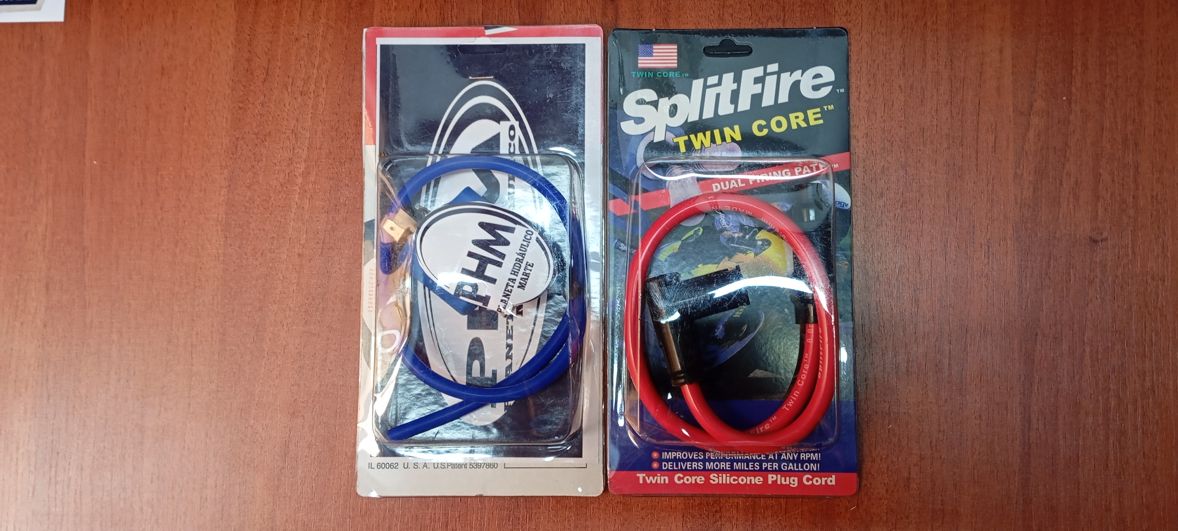 Cables de bujía de silicona  SplitFire bobina EFI fz 2.0 dos pin azul-rojo