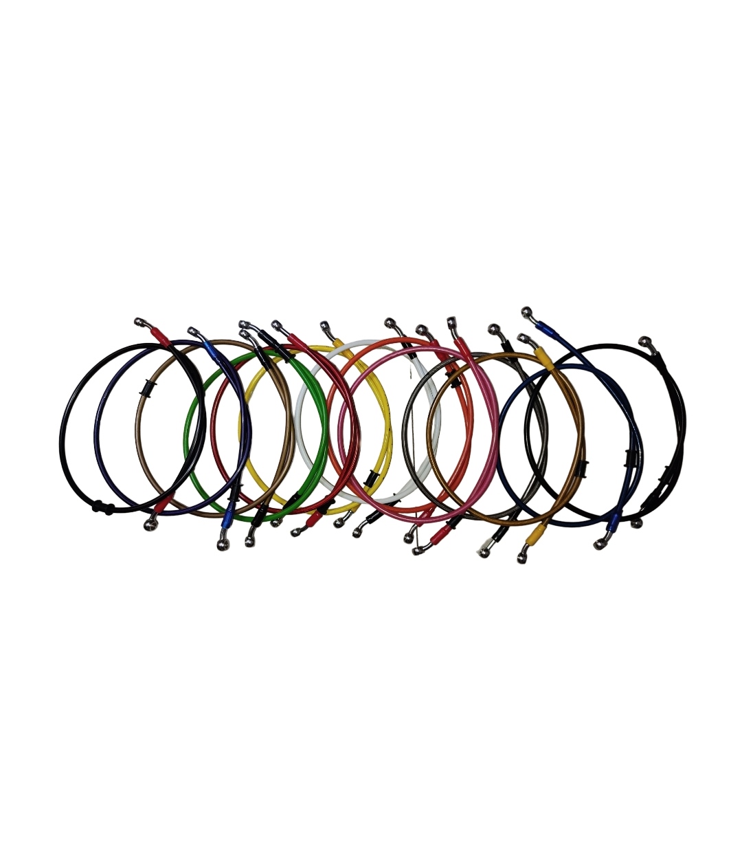 Cables de freno de colores blindada Bajaj NS 200 carburada