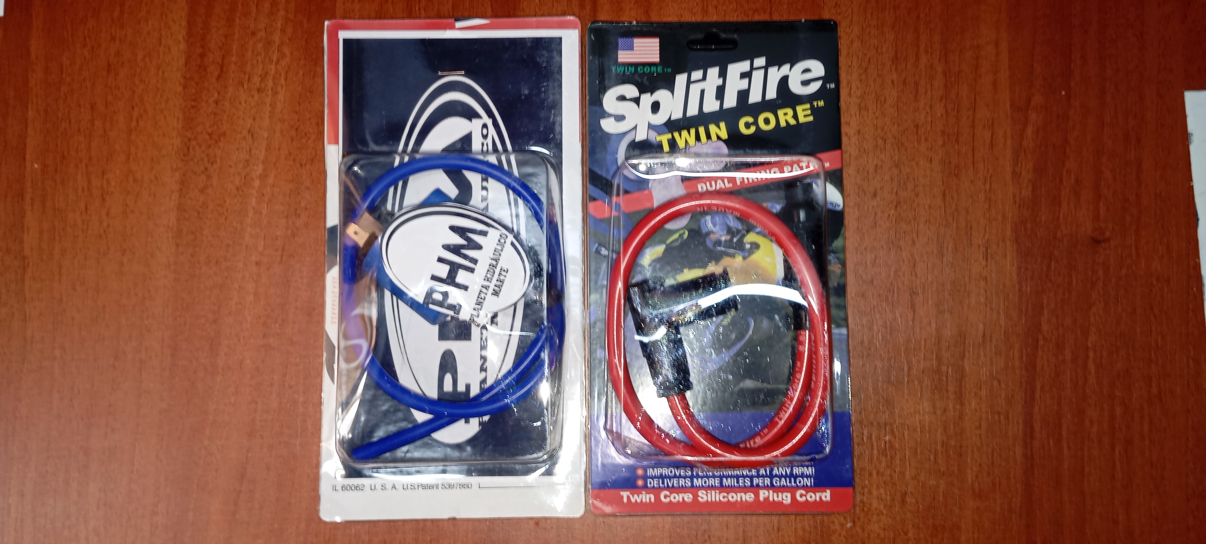 Cables de bujía de silicona  SplitFire bobina EFI fz 2.0 dos pin azul-rojo