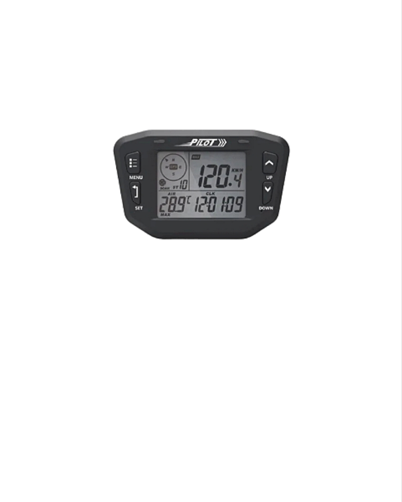 Medidor de velocidad GPS americano piloto tipo vapor para moto