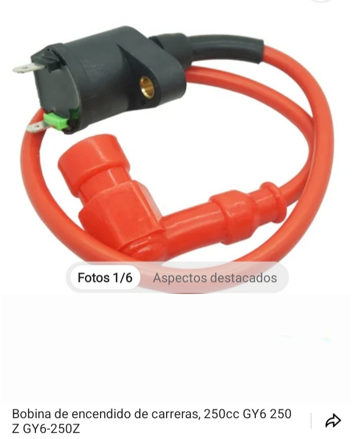 Bobina de encendido de carreras 2 Pines scooter efi máximo 200 cc