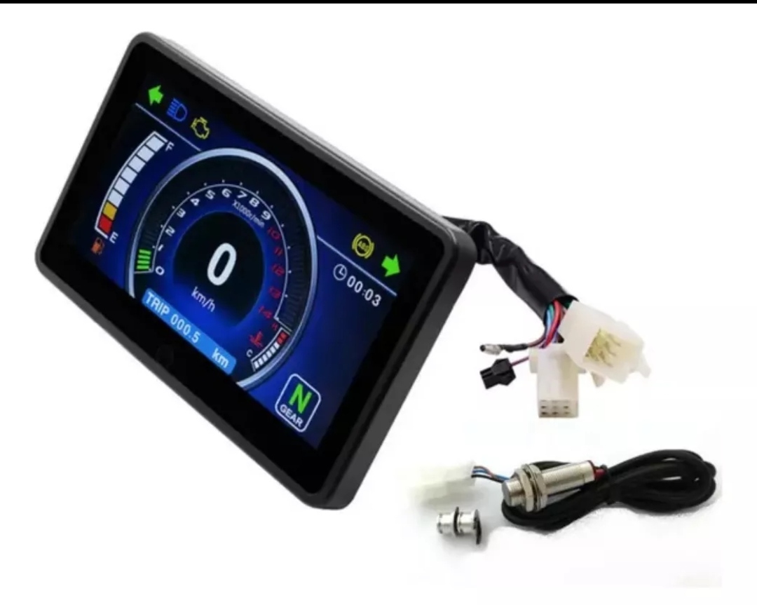 Pantalla digital de velocímetro tft universal ac/ dc