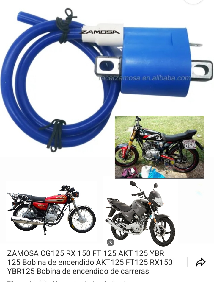 Bobina de encendido para motocicleta RACING DE 1 PIN