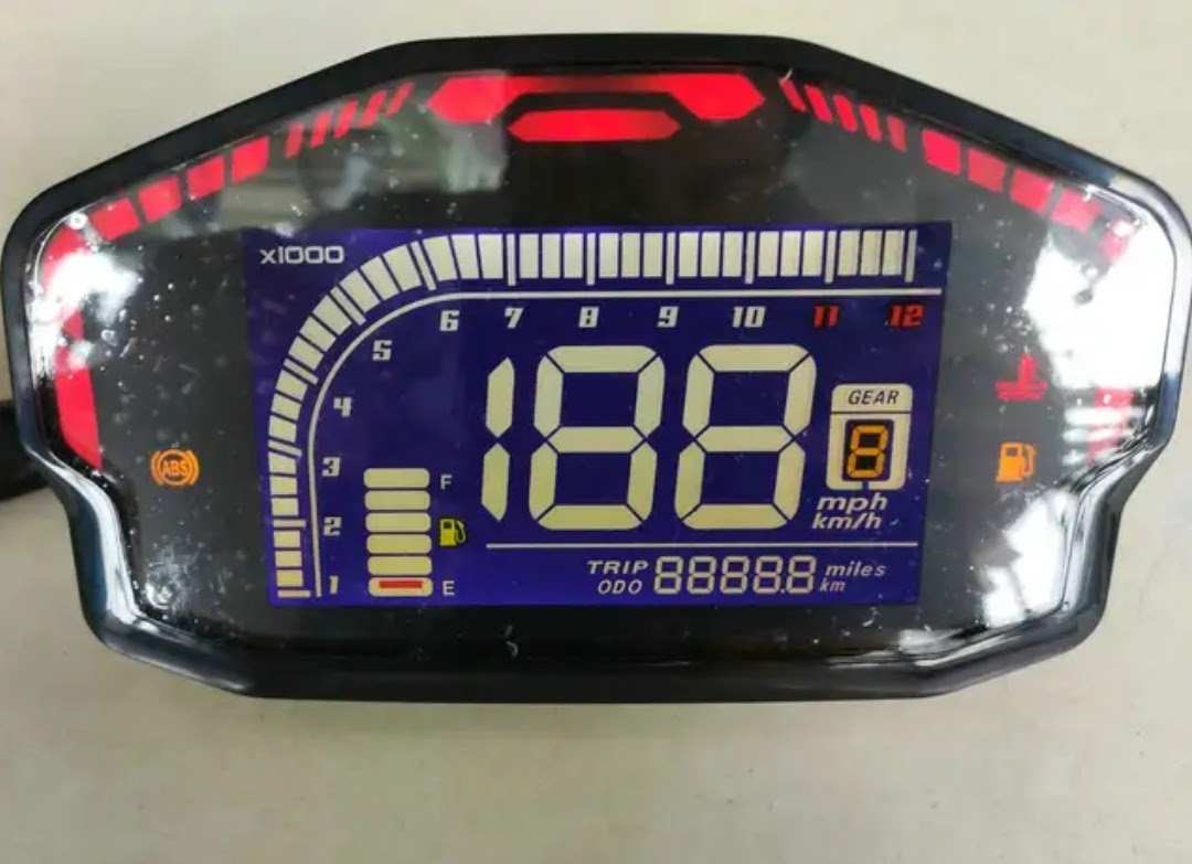 Tablero digital universal TFT versión ducati 4 de motocicleta 
