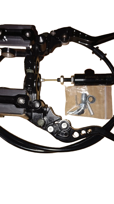 EMBRAGUE HIDRAULICO UNIVERSAL Y FRENO HIDRAULICO DELANTERO PARA MOTO