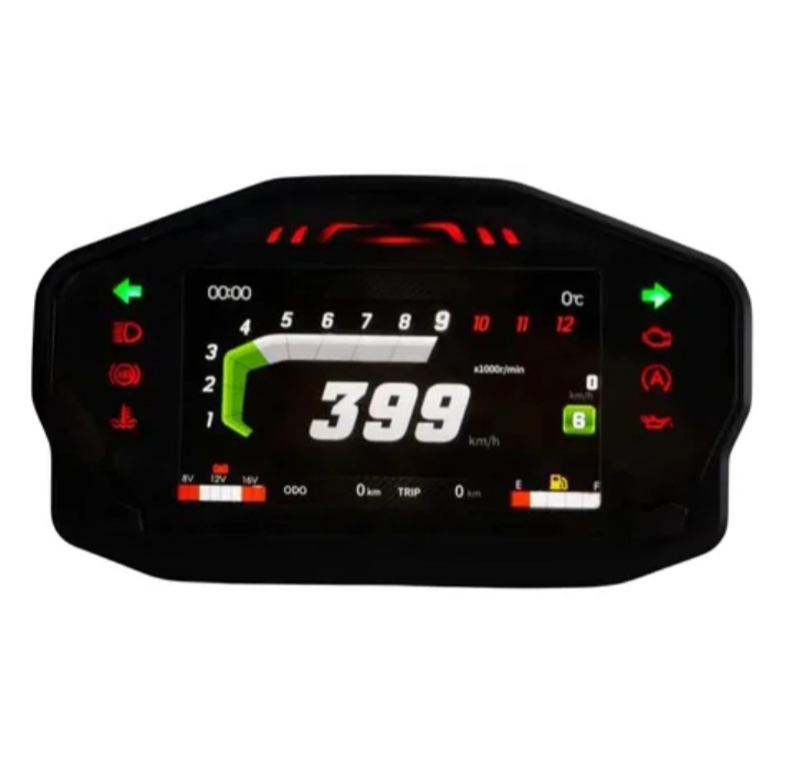 tacometro universal TFT doble modo pantaya corrientes ac/dc tipo ducati