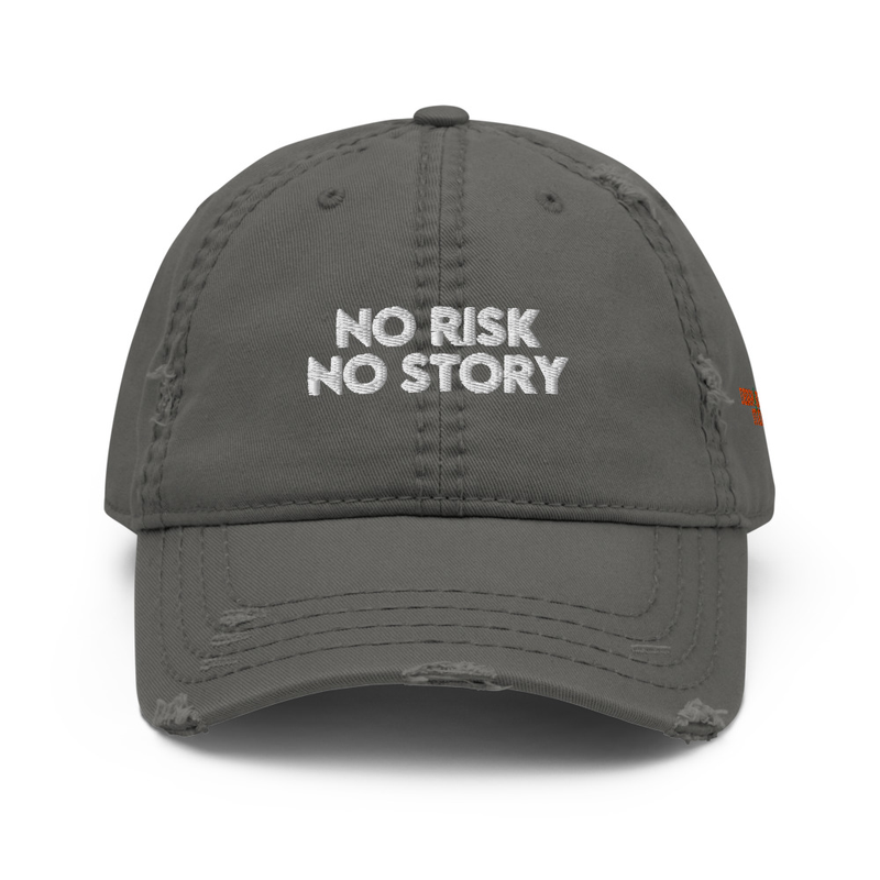 No Risk No Story Distressed Dad Hat