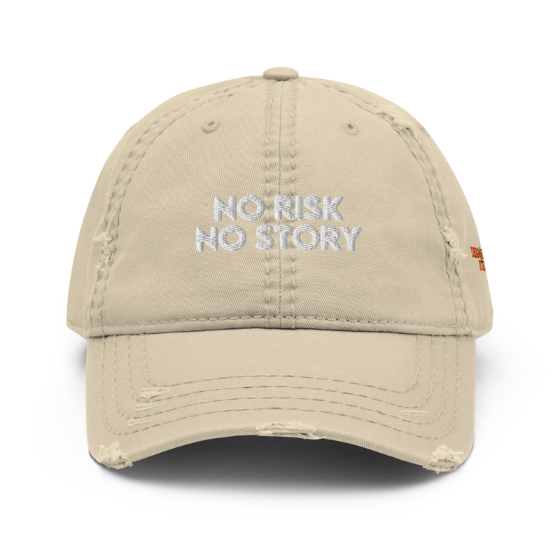 No Risk No Story Distressed Dad Hat