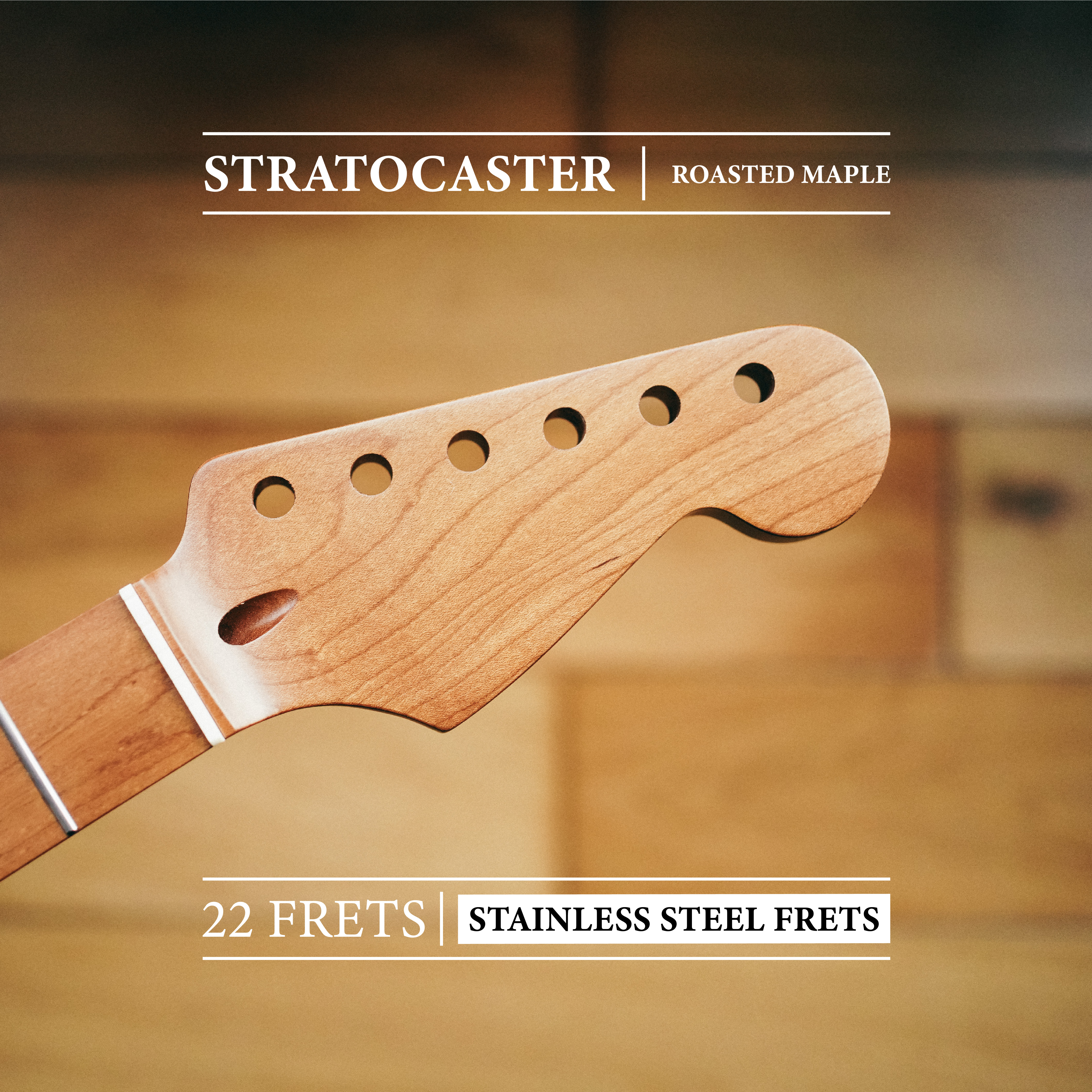 Stratocaster Neck – Roasted Maple
