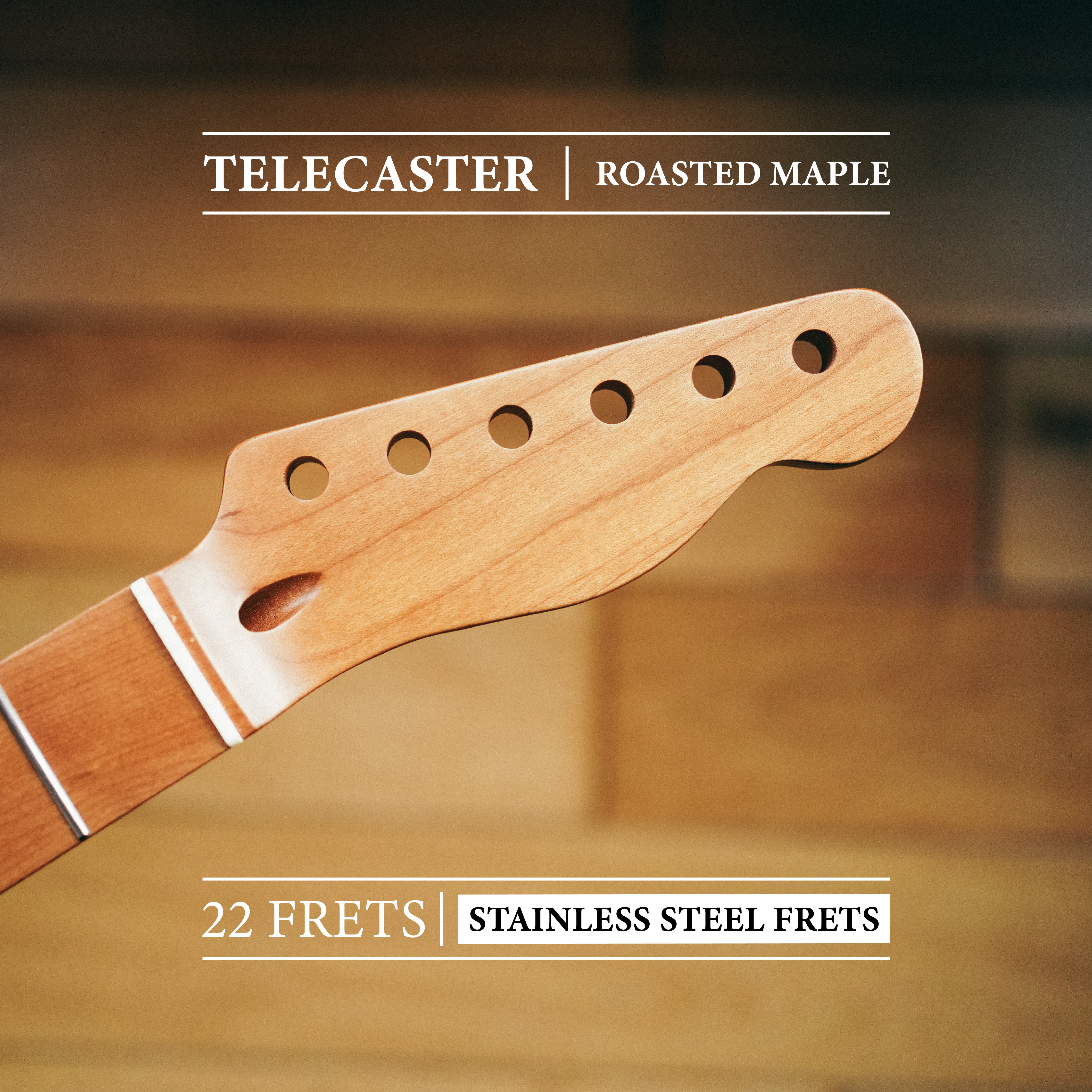 Telecaster Neck – Roasted Maple