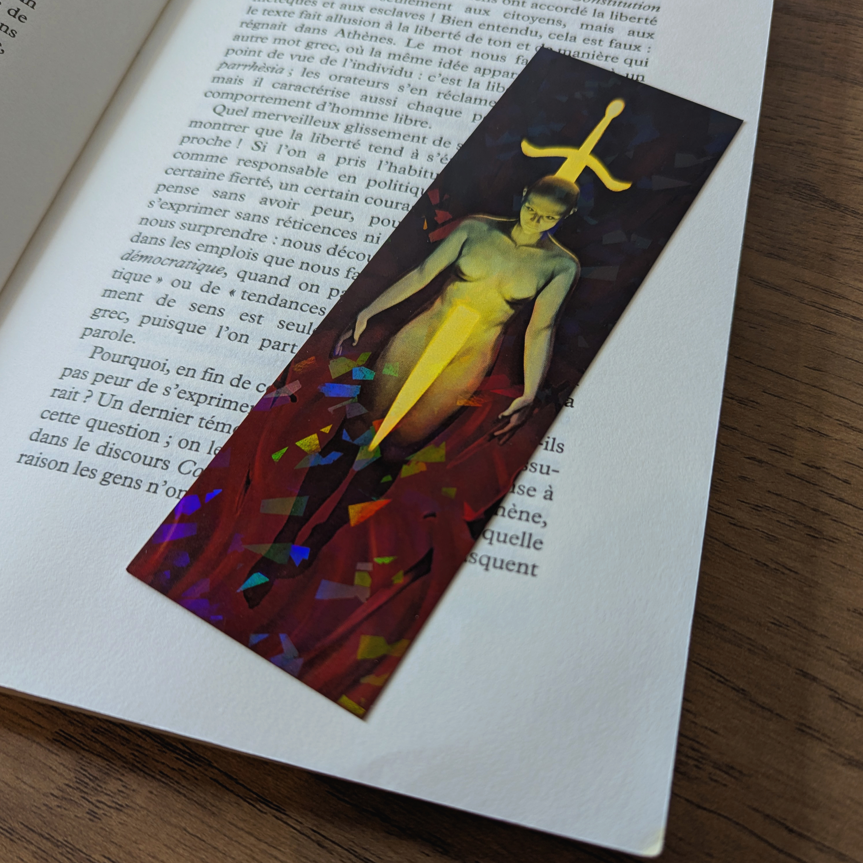 NEE PAR L'EPEE - IMPRESSION MARQUE-PAGES BRILLANT