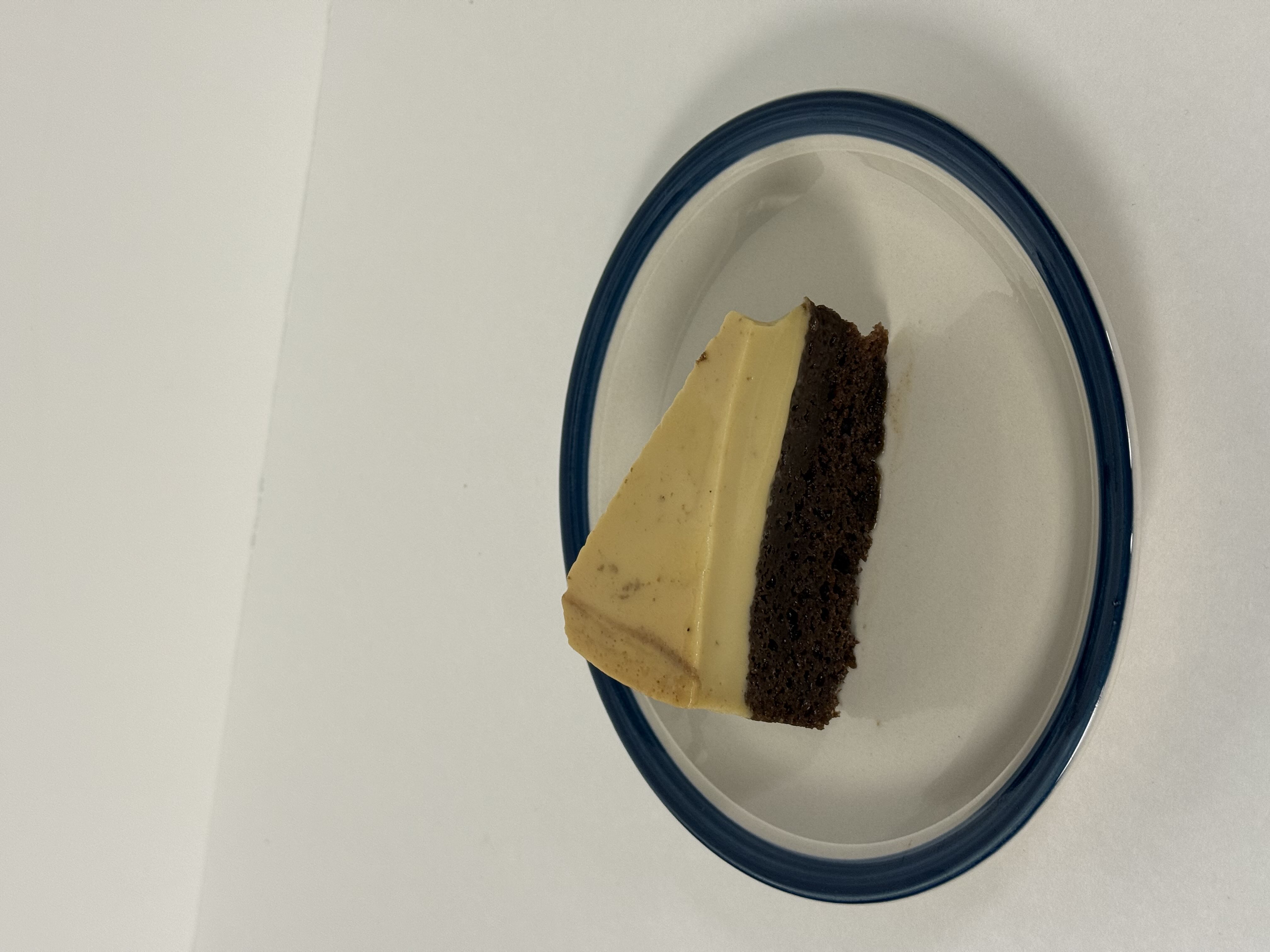 Choco Flan slice