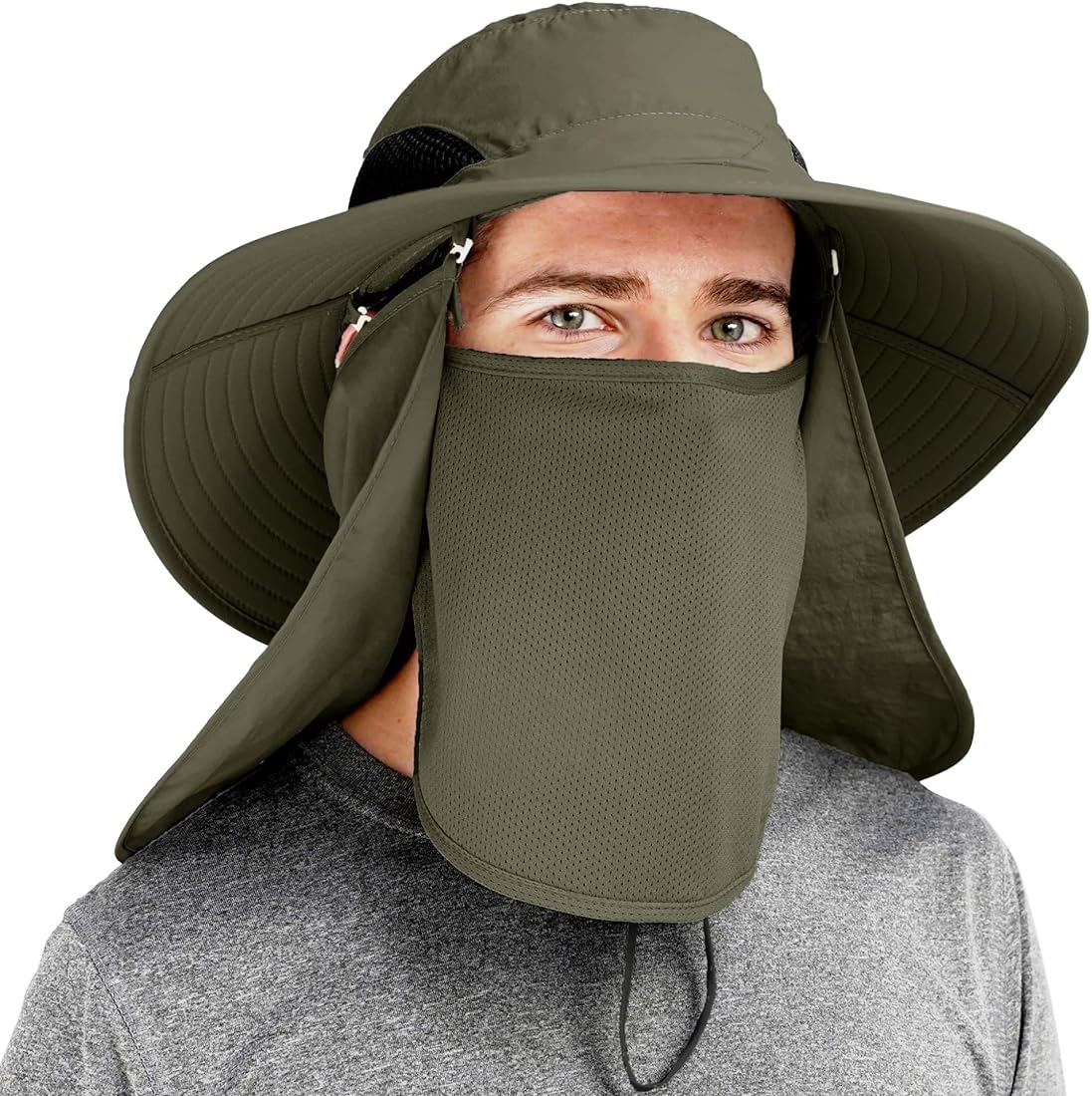 Sombrero discoverer con solapas desmontables