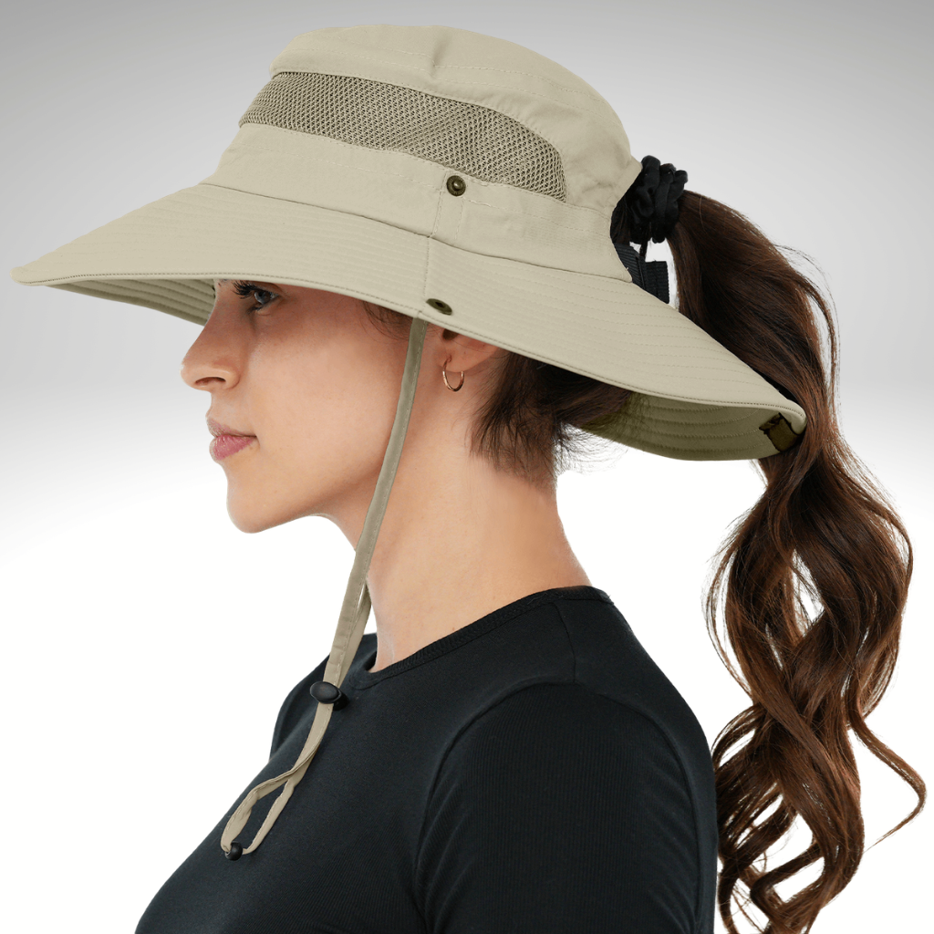 Sombrero de sol con ala ancha