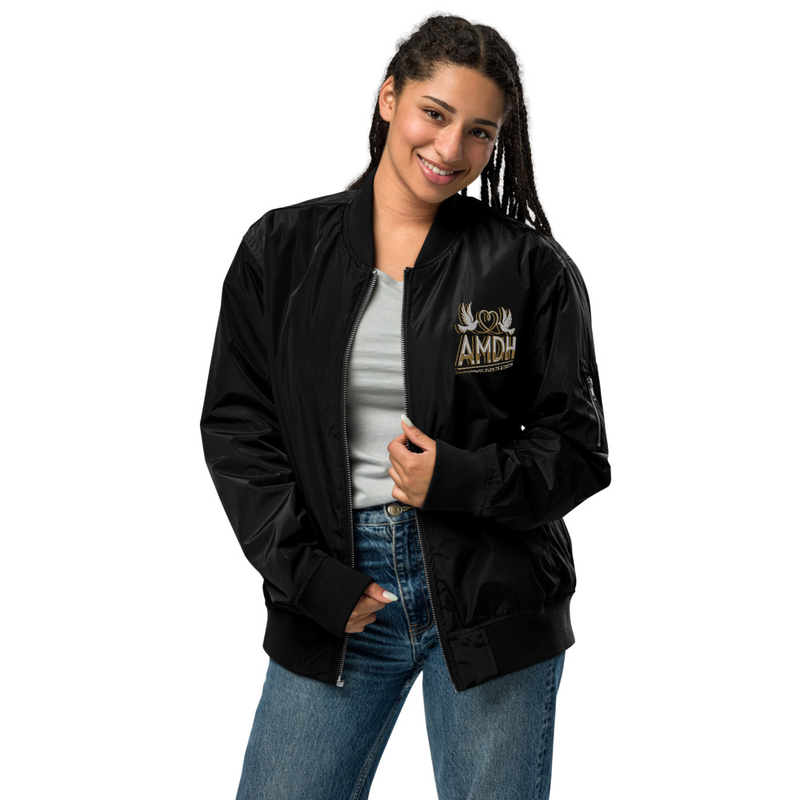 AMDH Weddings Events & Decor Premium recycled bomber jacket