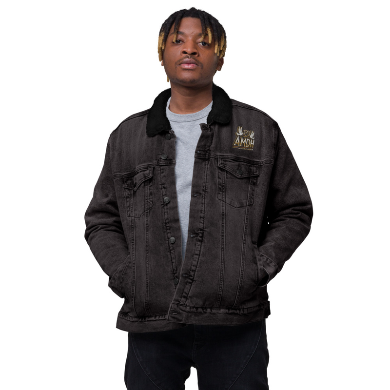 AMDH Weddings Events & Decor Unisex denim sherpa jacket
