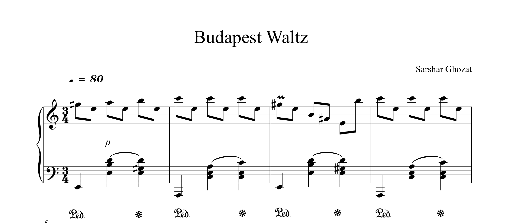 Budapest Waltz Full Score