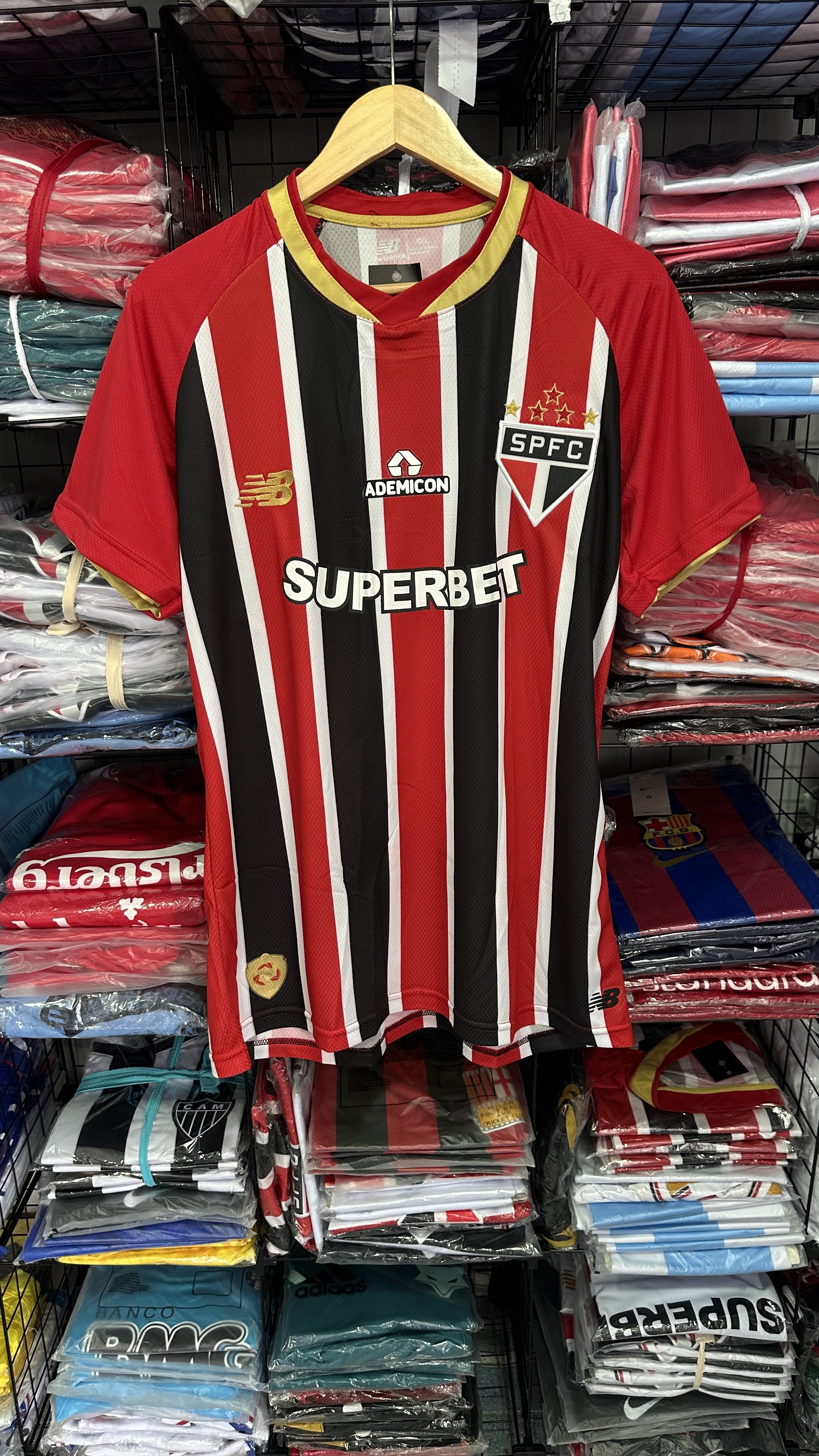 Camisa do TRICOLOR PAULISTA VERMELHA E PRETA