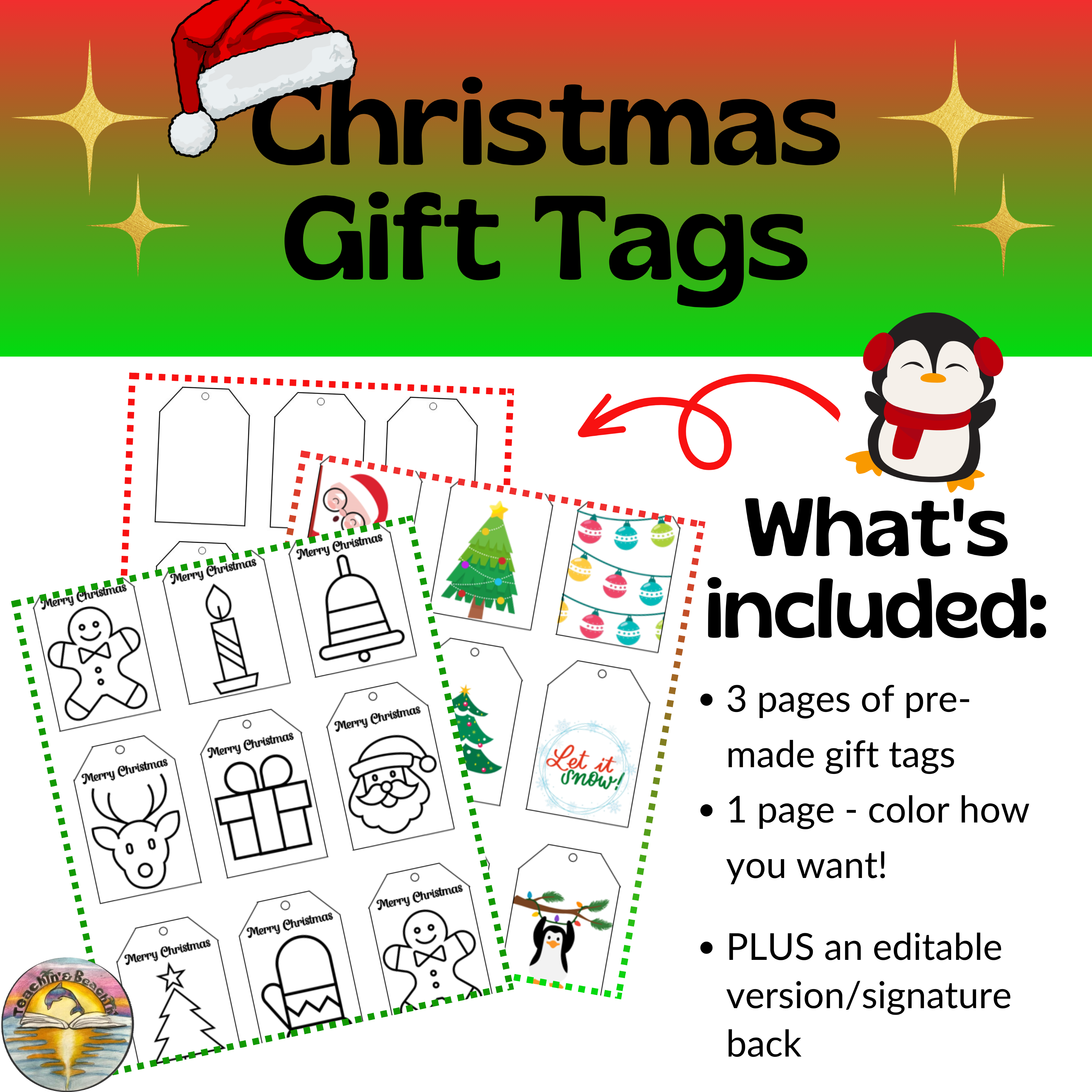 Christmas Gift Tags (printable)