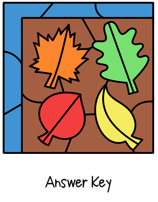 Fall Multiplication Bundle Color by Number