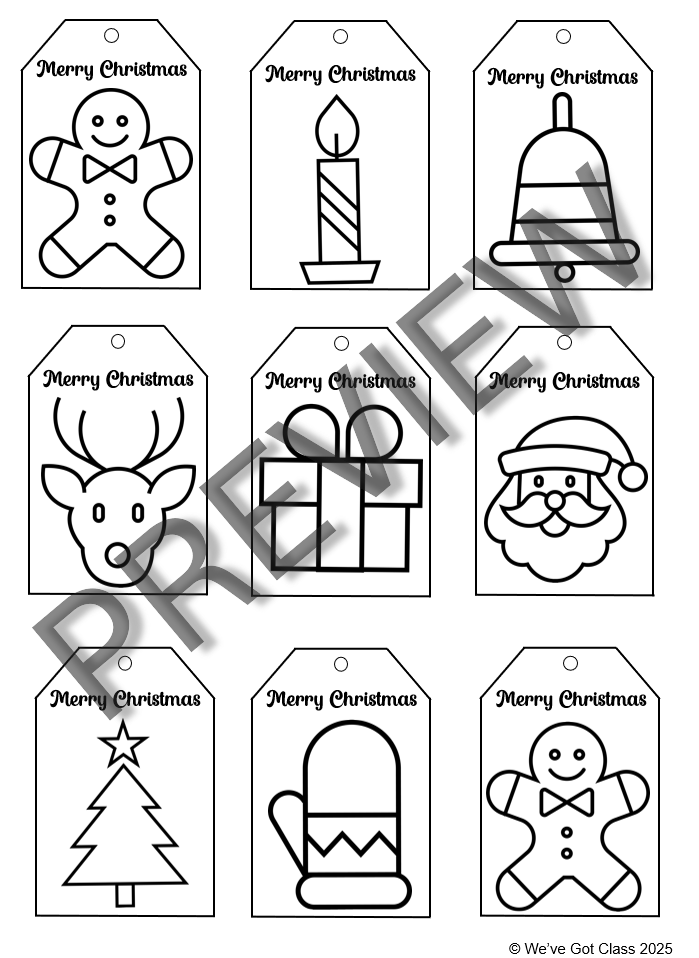 Christmas Gift Tags (Printable)