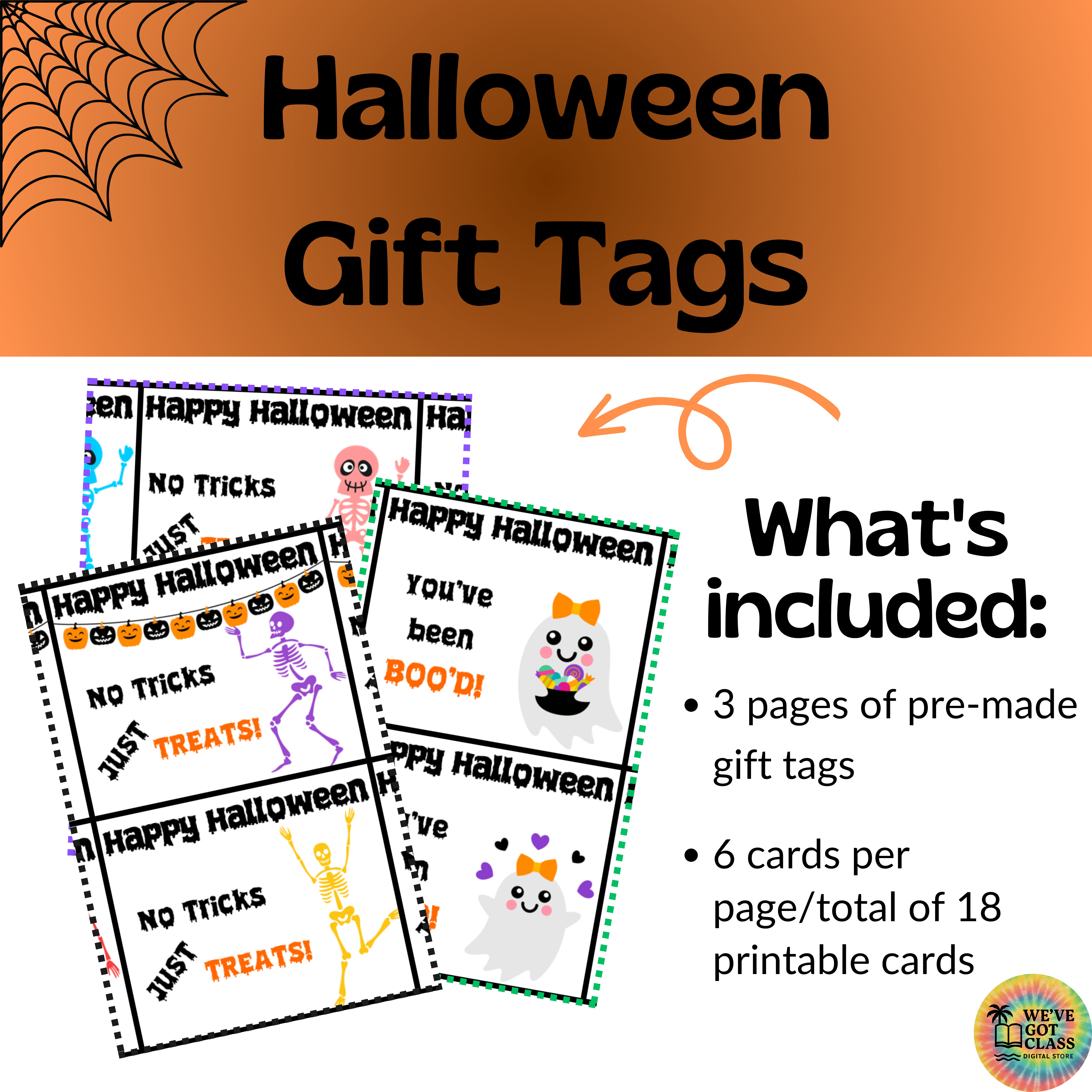Halloween Gift Tags (printable)