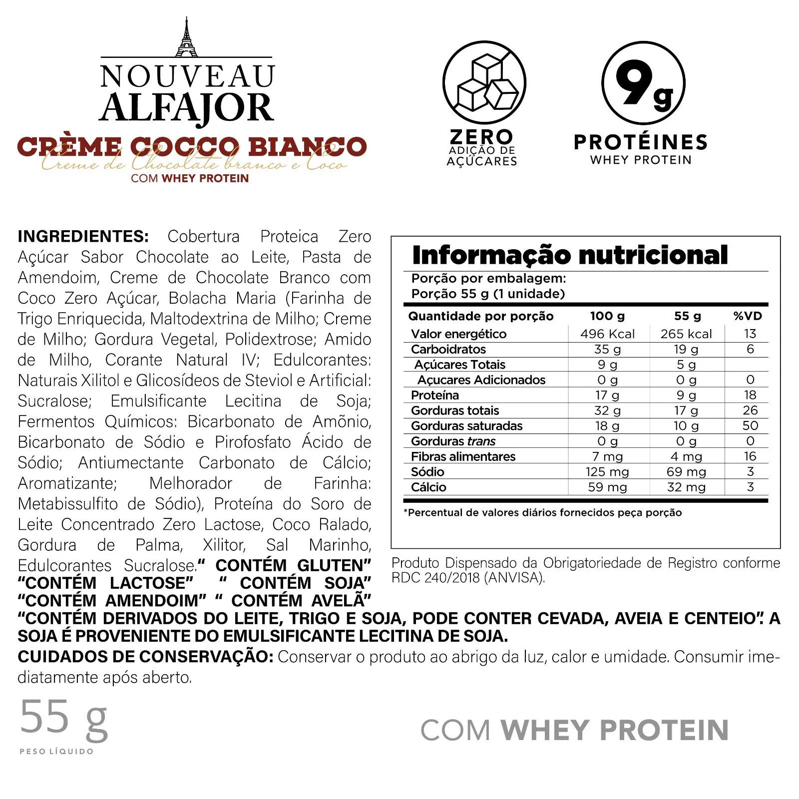 Nouveau Alfajor caixa com 6 unidades